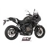 SC-Project Exhaust System 2-1 70s | Black | Yamaha 700 Tracer