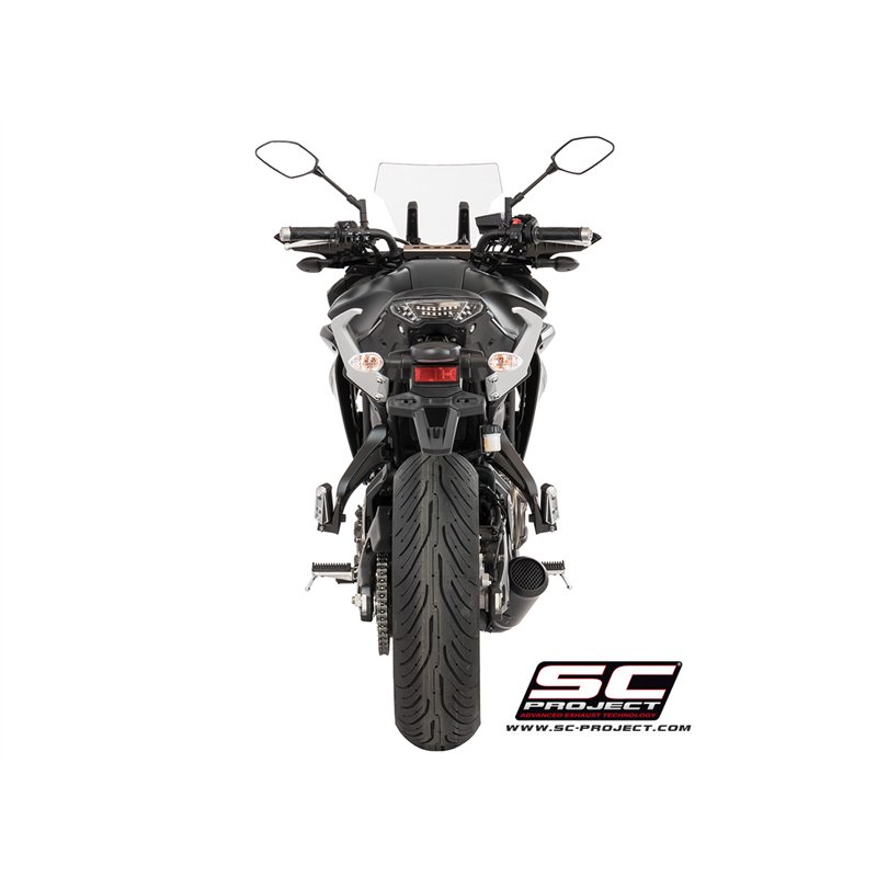 SC-Project Exhaust System 2-1 70s | Black | Yamaha 700 Tracer