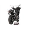 SC-Project Exhaust System 2-1 70s | Black | Yamaha 700 Tracer