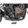 SC-Project Exhaust System 2-1 70s | Black | Yamaha 700 Tracer