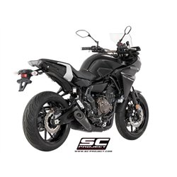 SC-Project Uitlaatsysteem 2-1 S1 | Zwart | Yamaha 700 Tracer