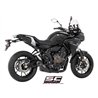 SC-Project Exhaust System 2-1 S1 | Black | Yamaha 700 Tracer