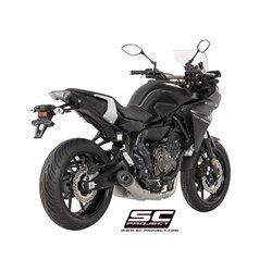 SC-Project Exhaust System 2-1 S1 | Silver | Yamaha 700 Tracer