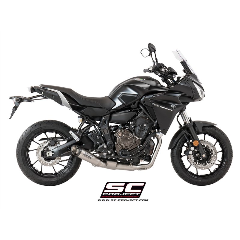 SC-Project Exhaust System 2-1 S1 | Silver | Yamaha 700 Tracer
