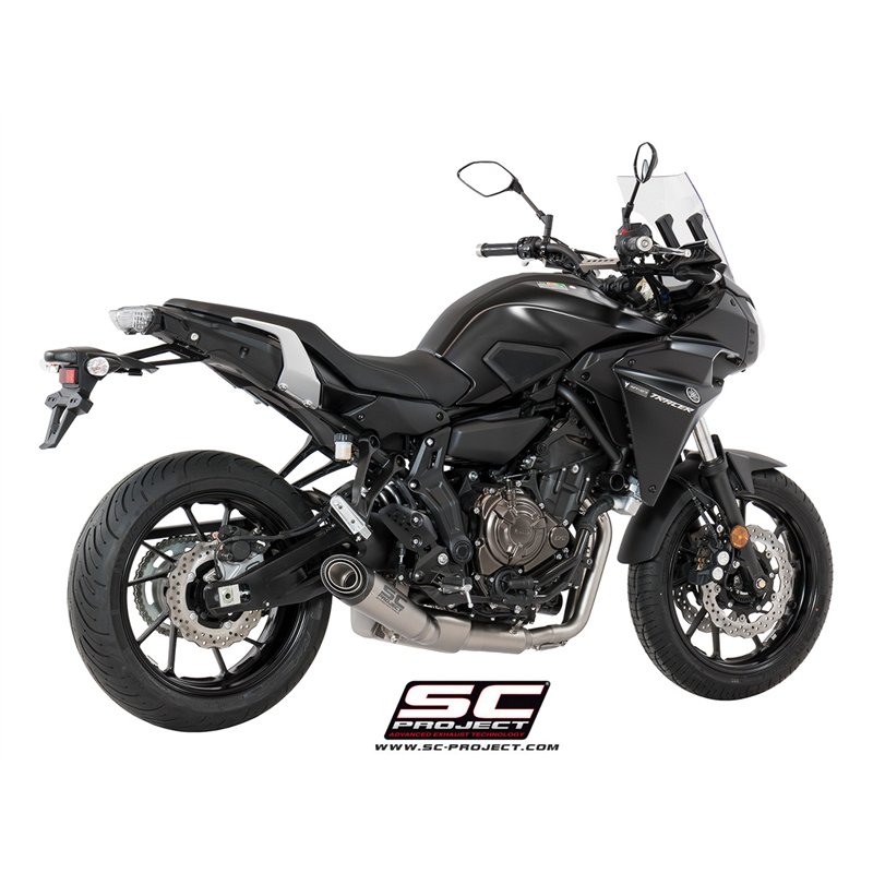 SC-Project Exhaust System 2-1 S1 | Silver | Yamaha 700 Tracer