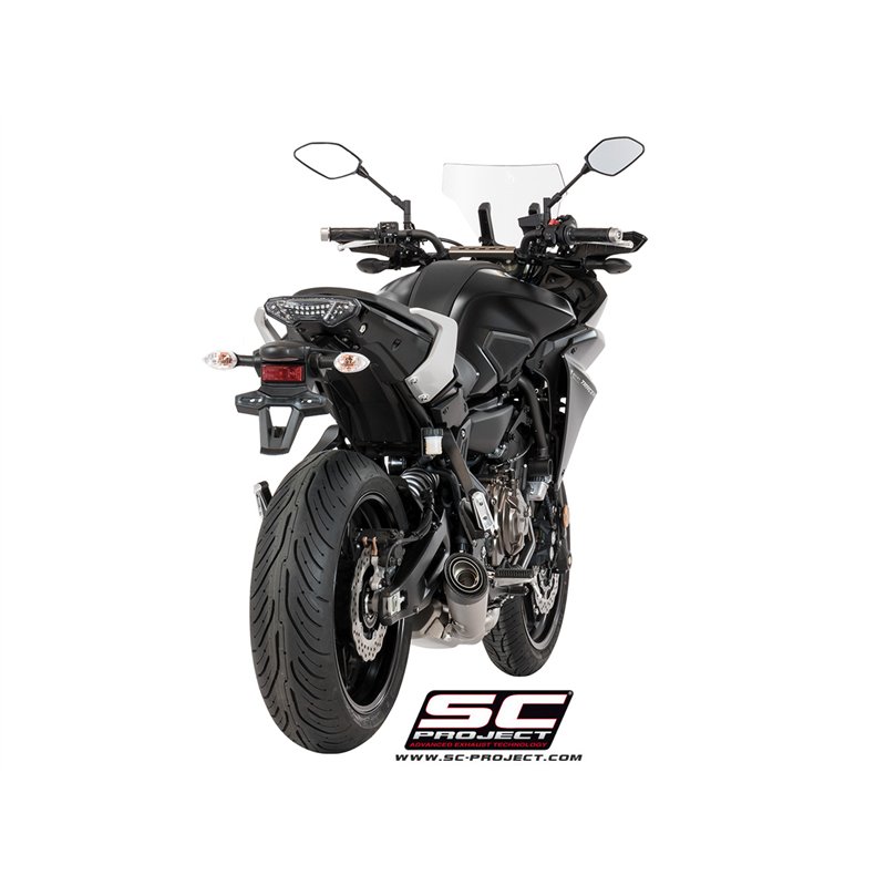 SC-Project Exhaust System 2-1 S1 | Silver | Yamaha 700 Tracer