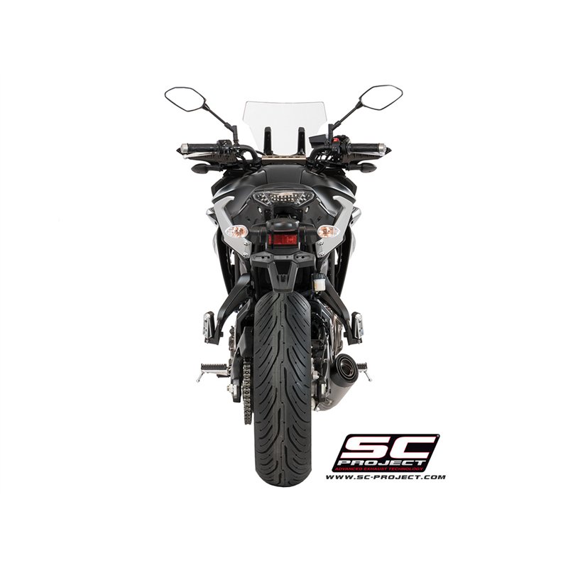 SC-Project Exhaust System 2-1 S1 | Silver | Yamaha 700 Tracer
