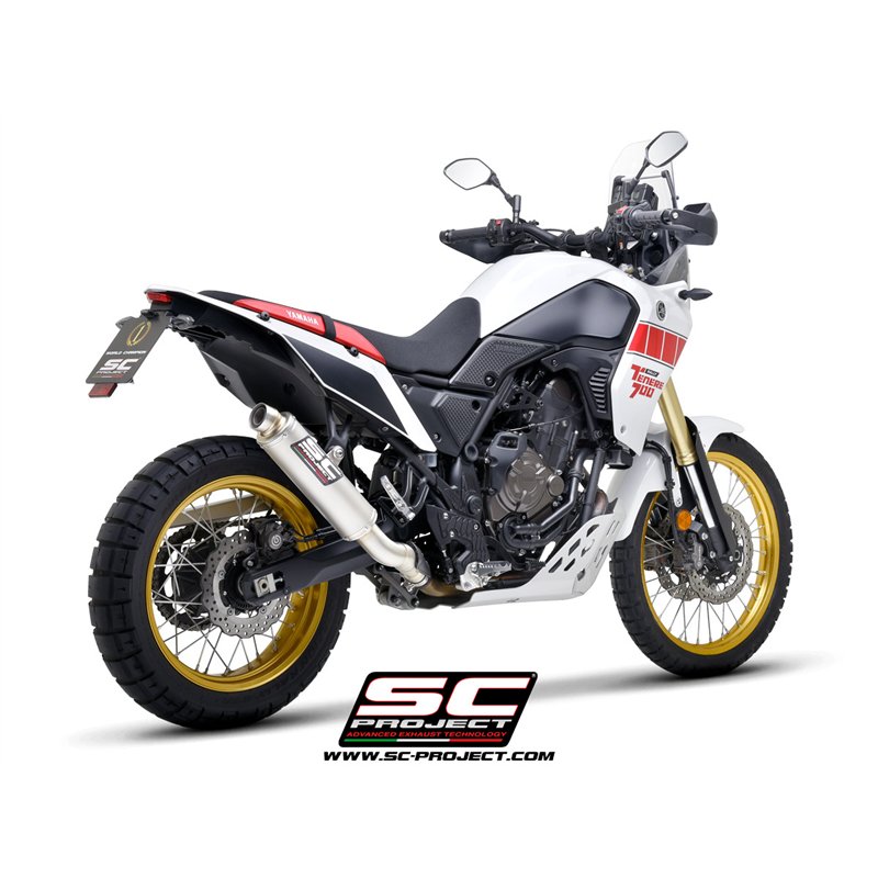 SC-Project Uitlaat Rally Race | Zilver | Yamaha 700 Tenere