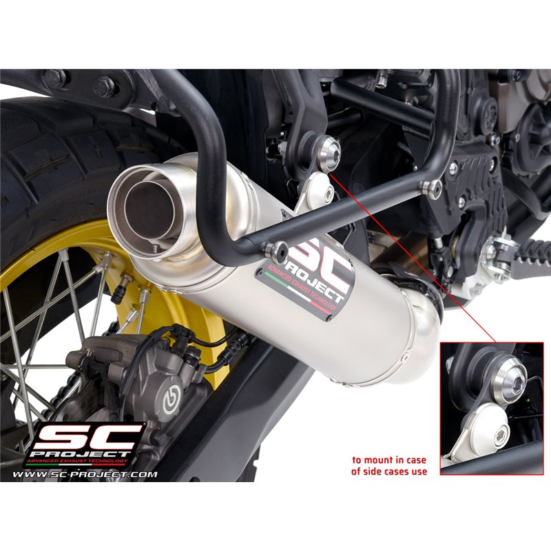 SC-Project Uitlaat Rally Race | Zilver | Yamaha 700 Tenere