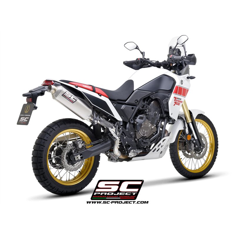 SC-Project Uitlaat Rally Raid | Zilver | Yamaha 700 Tenere