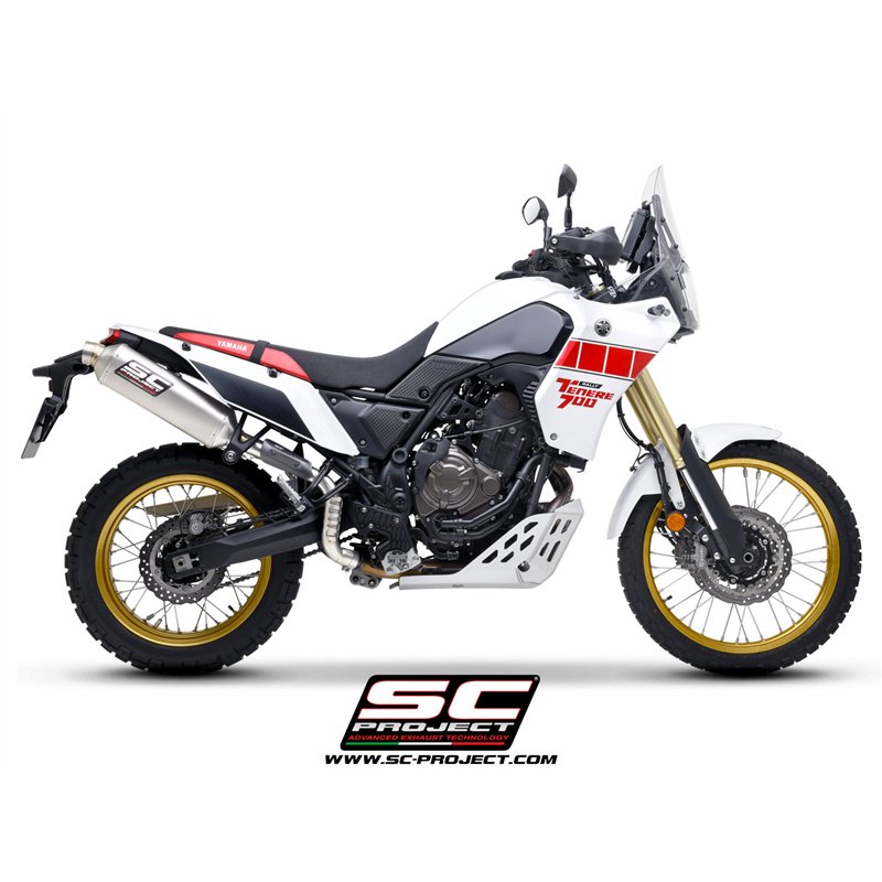 SC-Project Uitlaat Rally Raid | Zilver | Yamaha 700 Tenere