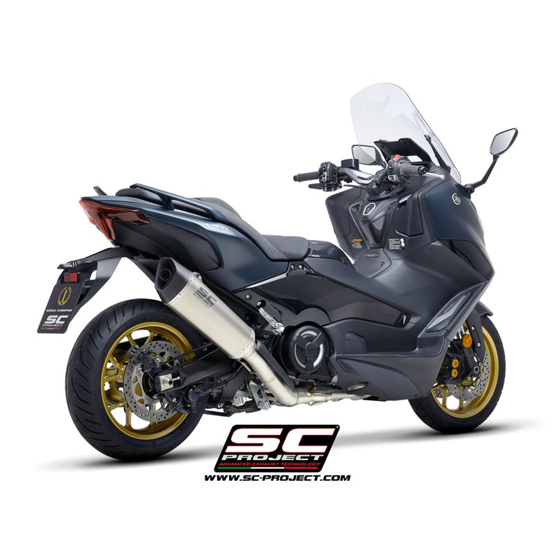 SC-Project Uitlaatsysteem 2-1 SC1-R | Zilver | Yamaha 560 T-Max
