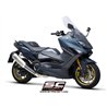 SC-Project Uitlaatsysteem 2-1 SC1-R | Zilver | Yamaha 560 T-Max