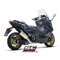 SC-Project Uitlaatsysteem 2-1 SC1-R | Zilver | Yamaha 560 T-Max