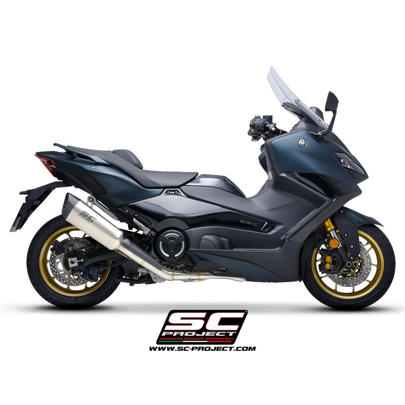 SC-Project Uitlaatsysteem 2-1 SC1-R | Zilver | Yamaha 560 T-Max