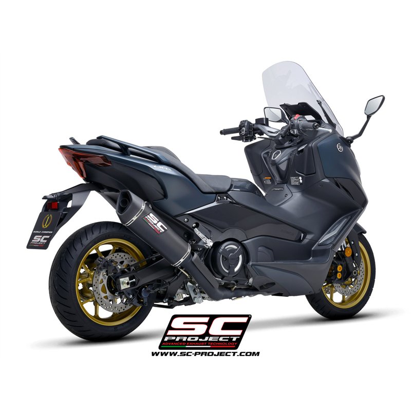 SC-Project Exhaust System 2-1 SC1-R | Black | Yamaha 560 T-Max