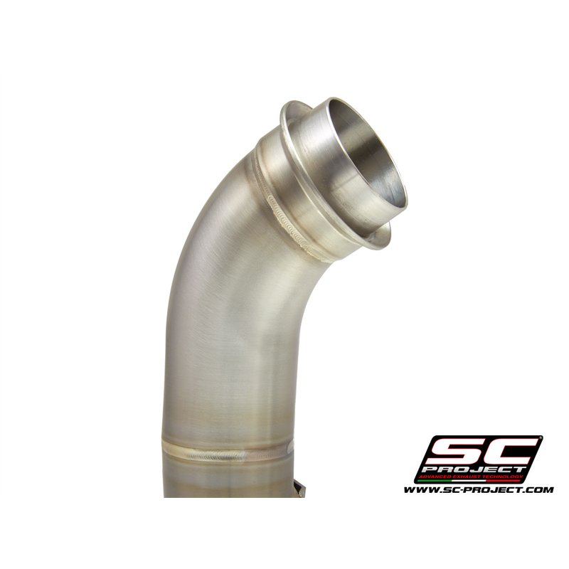 SC-Project Decat Linkpijp | Zilver | KTM 890 Duke