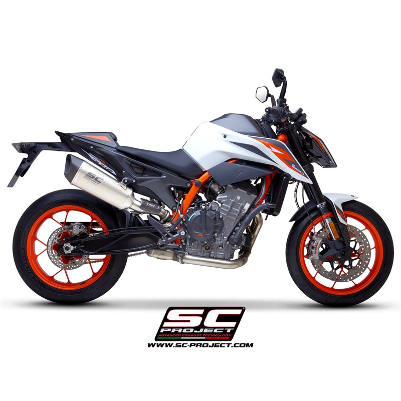 SC-Project Exhaust SC1-R | Silver | KTM 890 Duke