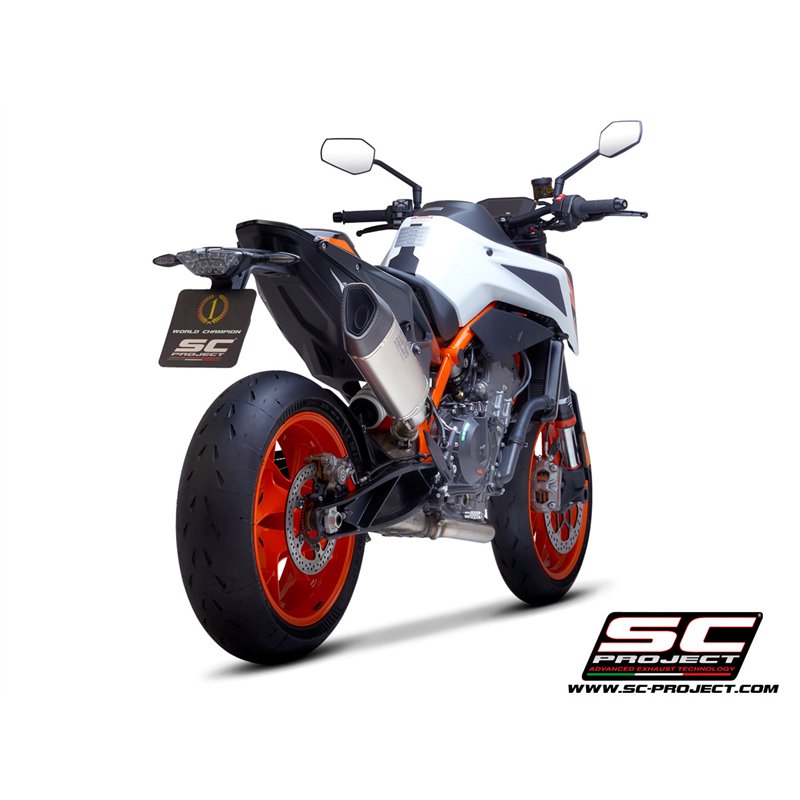 SC-Project Exhaust SC1-R | Silver | KTM 890 Duke
