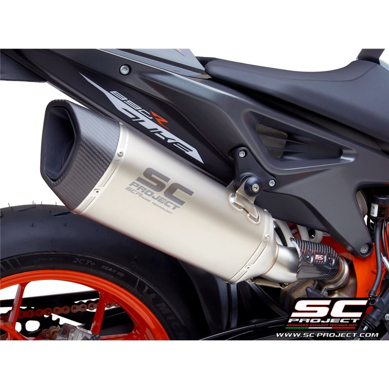 SC-Project Exhaust SC1-R | Silver | KTM 890 Duke