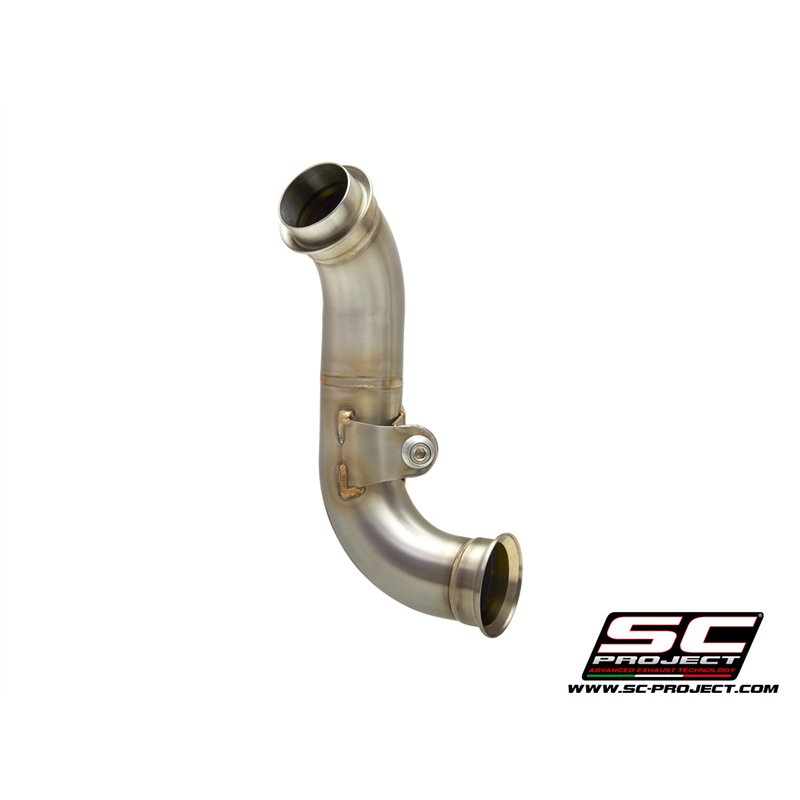 SC-Project Decat Linkpijp | Zilver | KTM 890 Duke