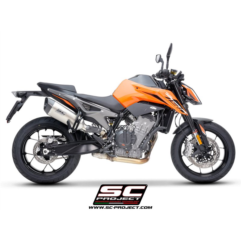 SC-Project Exhaust SC1-R | Silver | KTM 790 Duke