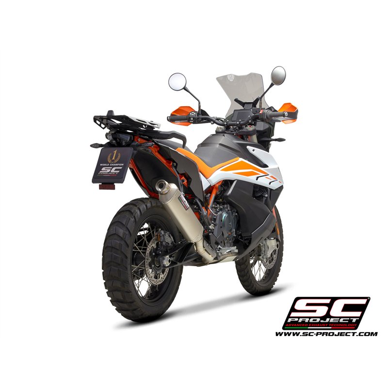 SC-Project Exhaust System 2-1 Rally Raid | Silver | KTM 890 Adventure