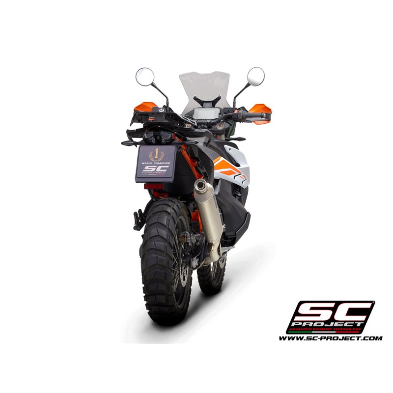 SC-Project Exhaust System 2-1 Rally Raid | Silver | KTM 890 Adventure