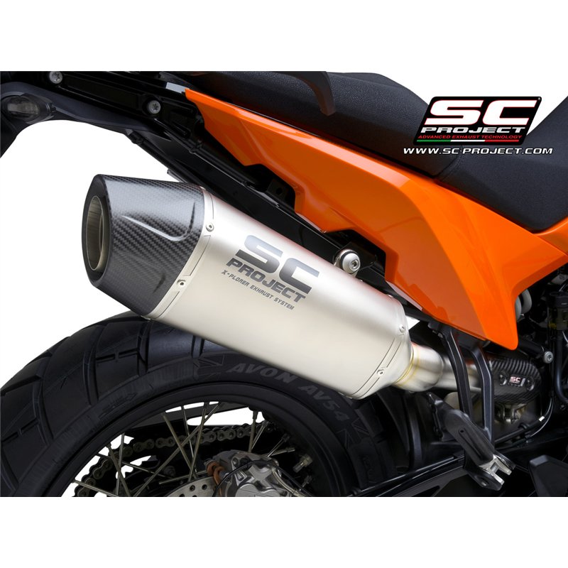 SC-Project Uitlaat X-Plorer II | Zilver | KTM 890 SMT