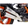 SC-Project Uitlaat S1-CNC Twin | Zilver | KTM 1290 Super Duke R