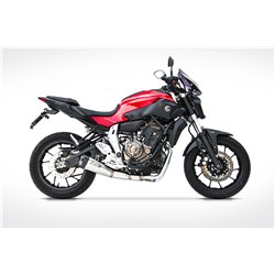 Zard Exhaust System Stainless Steel Silver Yamaha 700 MT-07