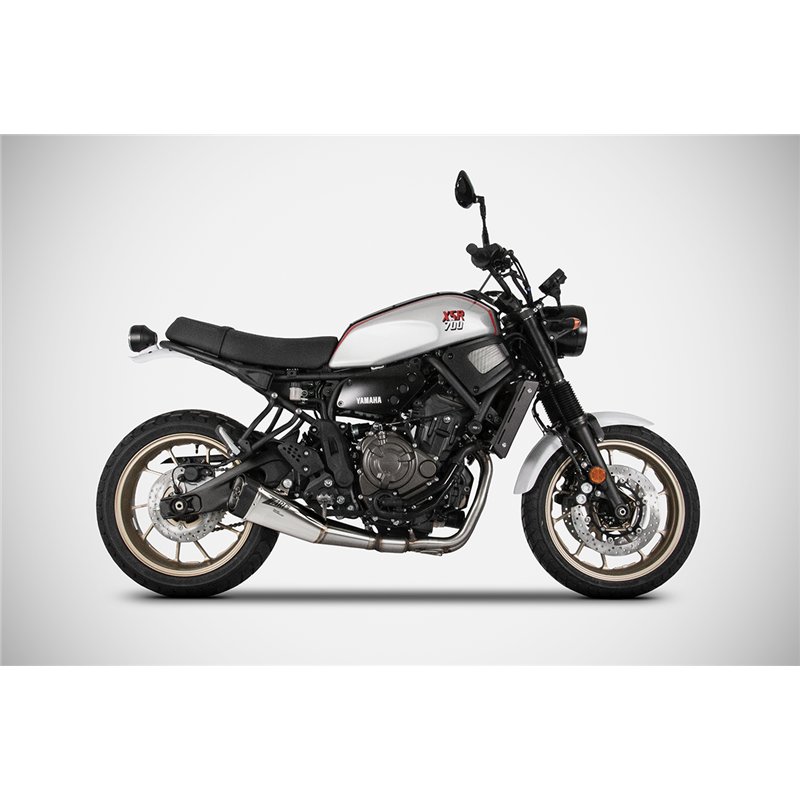 Zard Exhaust System Stainless Steel Silver Yamaha 700 XSR