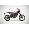 Zard Uitlaat Zuma RVS Zilver Ducati 800 Scrambler