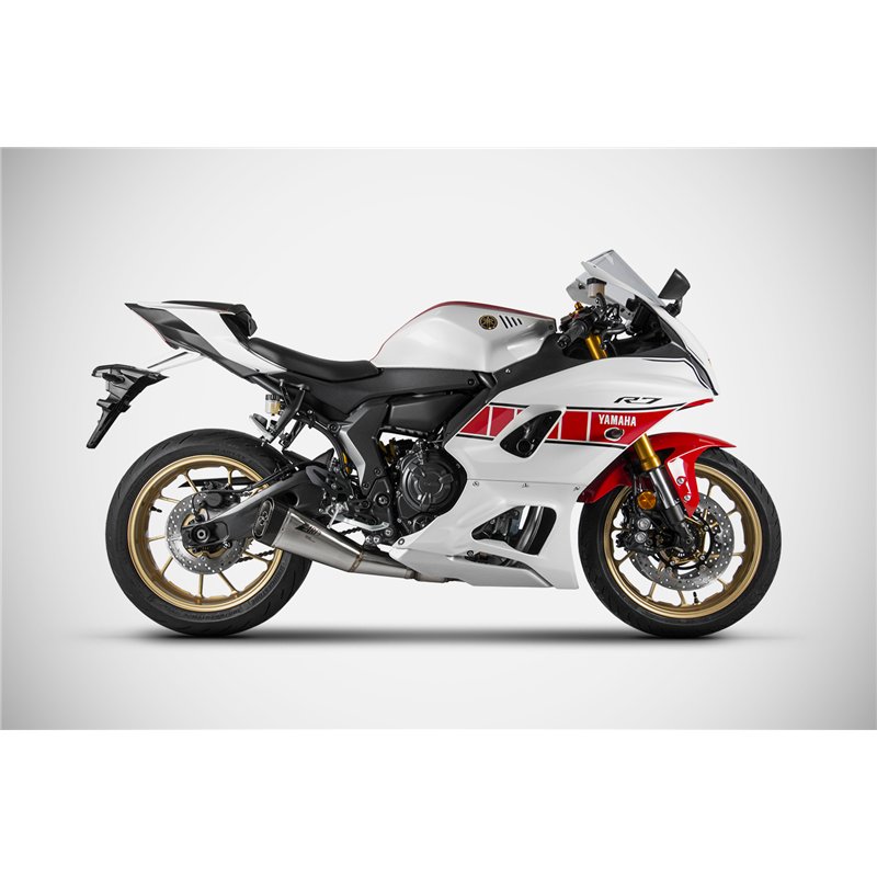 Zard Exhaust System Stainless Steel Silver Yamaha R7