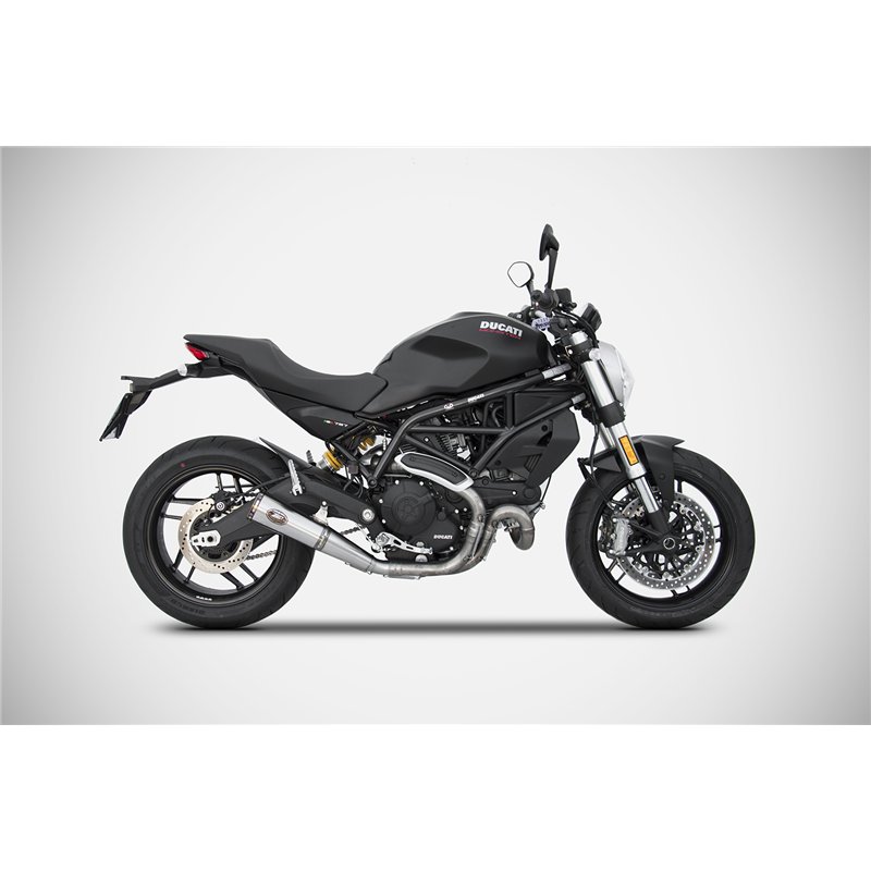 Zard Uitlaat Zuma RVS Zilver Ducati 797 Monster