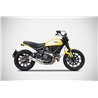 Zard Uitlaat Zuma (Laag) RVS Zilver Ducati 800 Scrambler