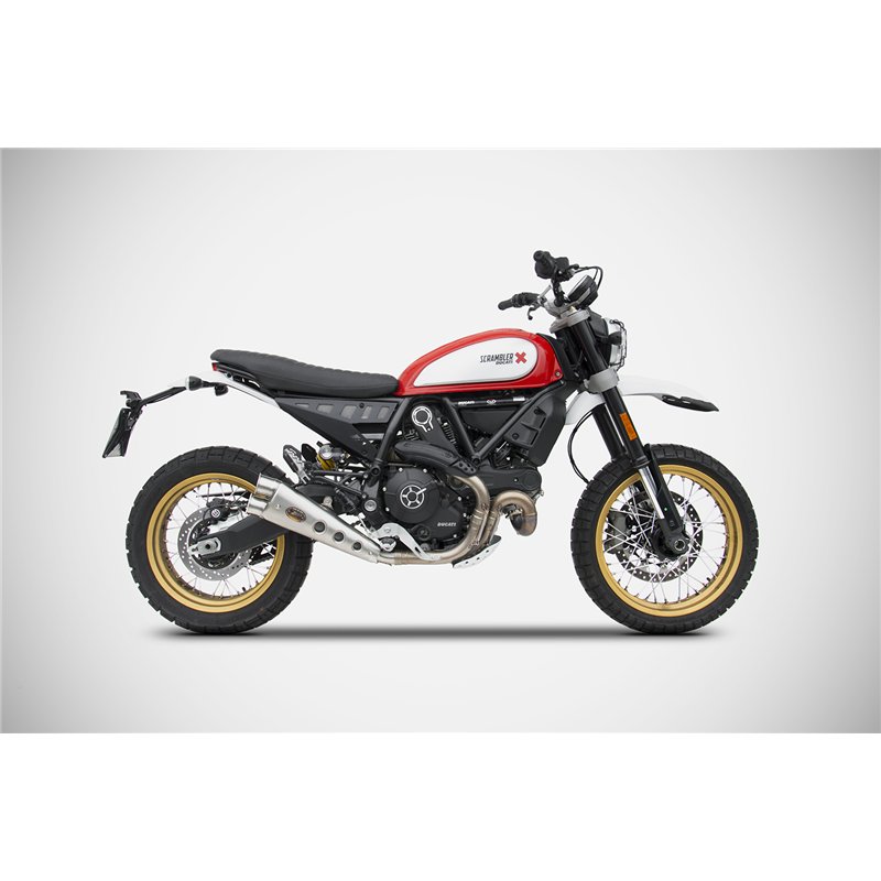 Zard Uitlaat Special RVS Zilver Ducati 800 Scrambler