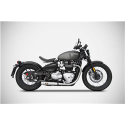 Zard Uitlaten Short RVS Zilver Triumph 1200 Bobber