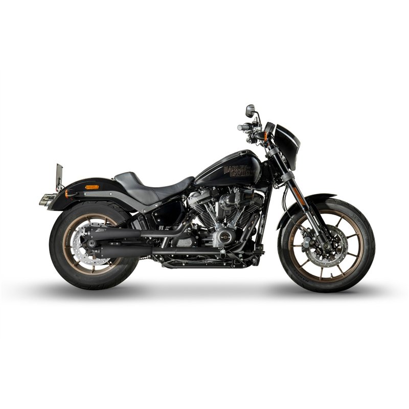 Zard Uitlaten RVS Zwart Harley Davidson Softail Low Rider S