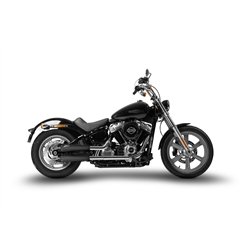 Zard Uitlaten RVS Zwart Harley Davidson Softail Standard