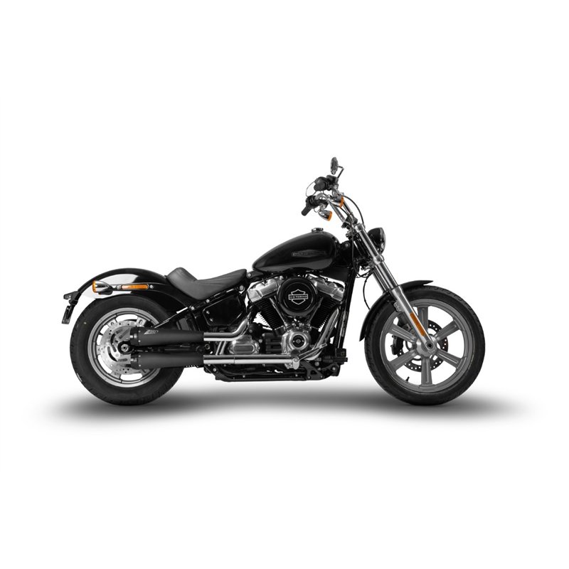 Zard Uitlaten RVS Zwart Harley Davidson Softail Standard