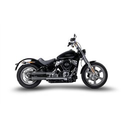 Zard Uitlaten RVS Zwart Harley Davidson Softail Standard