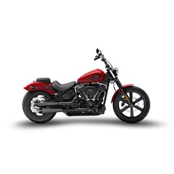 Zard Uitlaten RVS Zwart Harley Davidson Dyna Street Bob 114