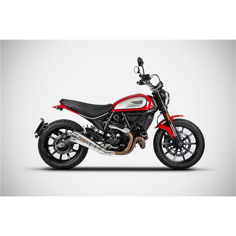 Zard Exhaust Special Stainless Steel Silver Ducati 800 Scrambler