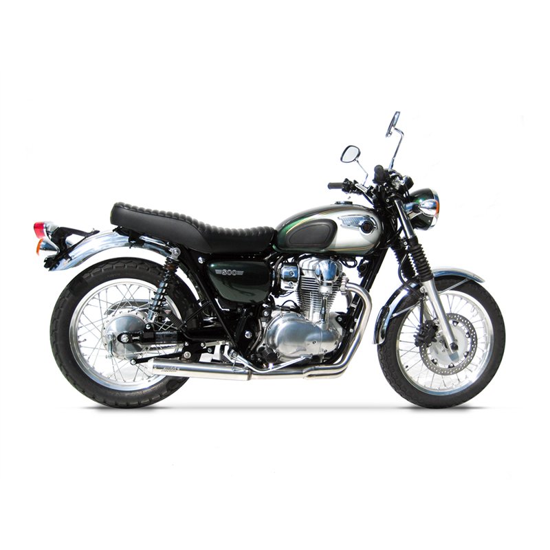 Zard Exhaust System 2-1 Cross Stainless Steel Silver Kawasaki W800