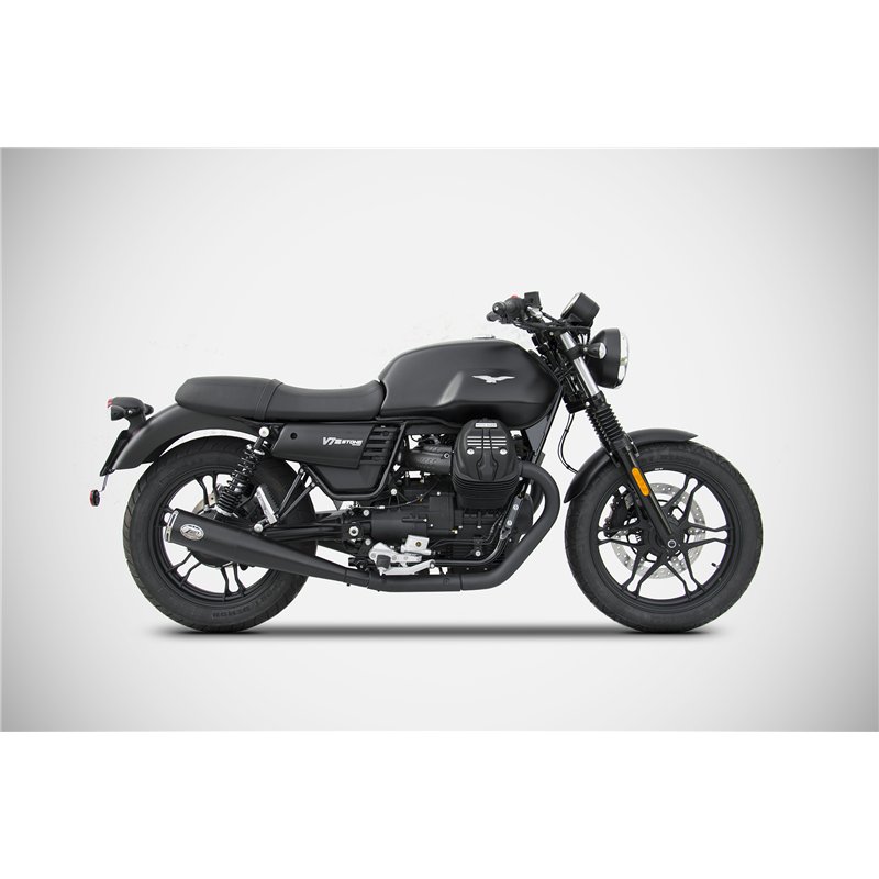 Zard Exhaust Zuma Stainless Steel Silver Moto Guzzi 744 V7 III