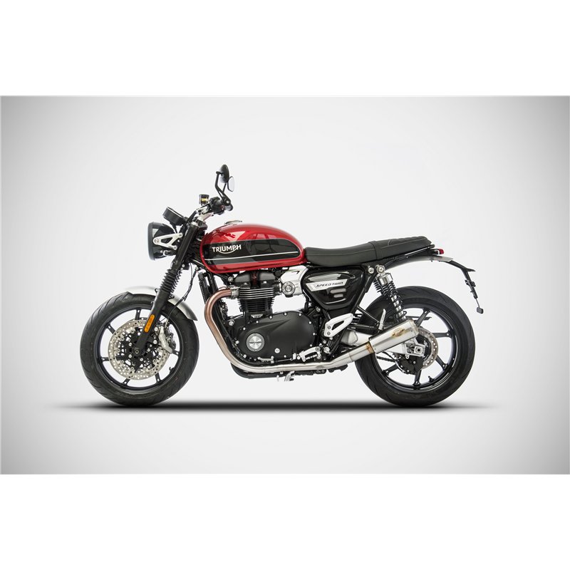 Zard Uitlaten SP Version RVS Zilver Triumph 1200 Speed Twin