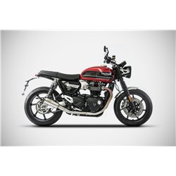 Zard Uitlaten SP Version RVS Zilver Triumph 1200 Speed Twin
