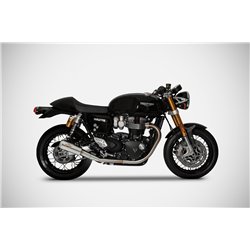 Zard Uitlaten SP Version RVS Zilver Triumph 1200 Thruxton