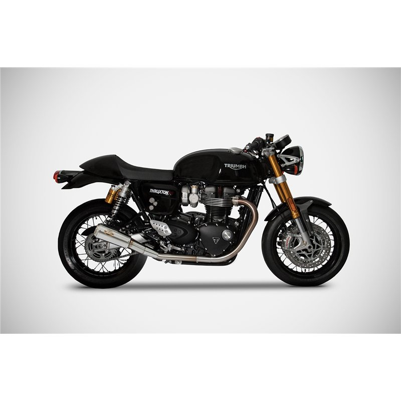 Zard Uitlaten SP Version RVS Zilver Triumph 1200 Thruxton